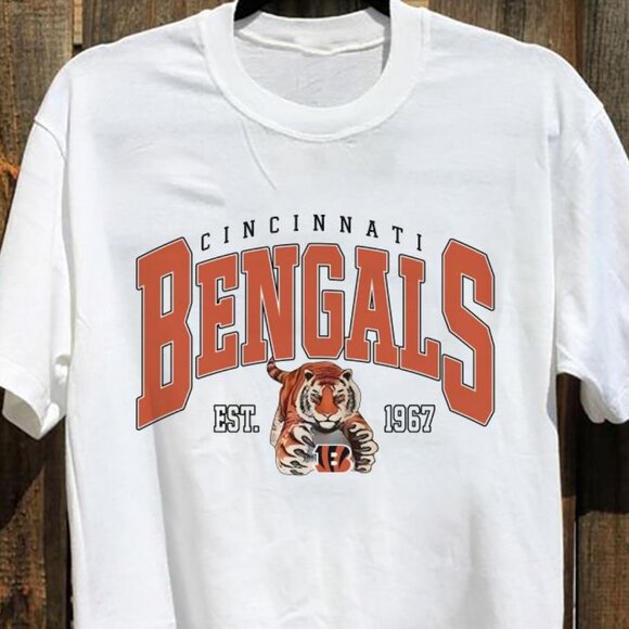 Tops - 1967 Cincinnati Bengals  Football Tee Shirt Unisex Fan Collection Tee Shirt